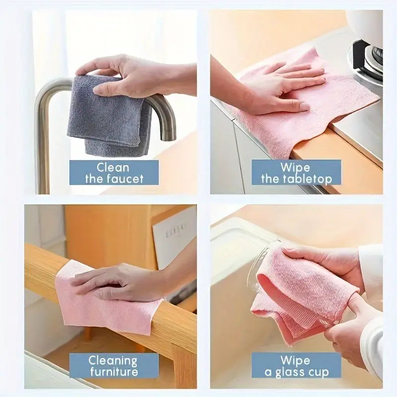 Reusable Microfiber Cleaning Cloth Roll - Buy 1 Get 1 Free