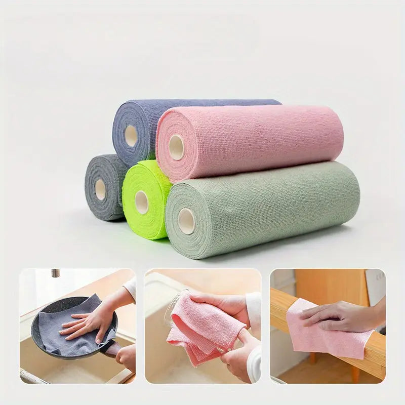 Reusable Microfiber Cleaning Cloth Roll - Buy 1 Get 1 Free