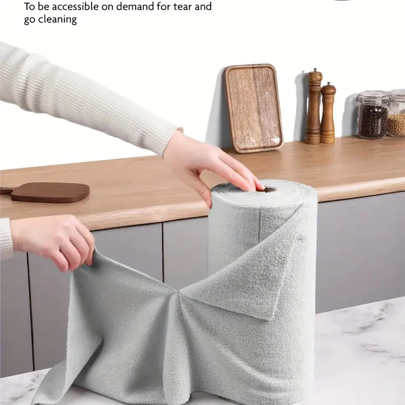 Reusable Microfiber Cleaning Cloth Roll - Buy 1 Get 1 Free